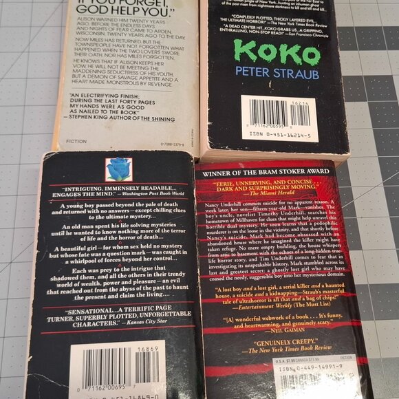 Peter Straube Books Lot of 4 Paperback Mystery Lost Boy KOKO If you could see PB - Picture 2 of 3